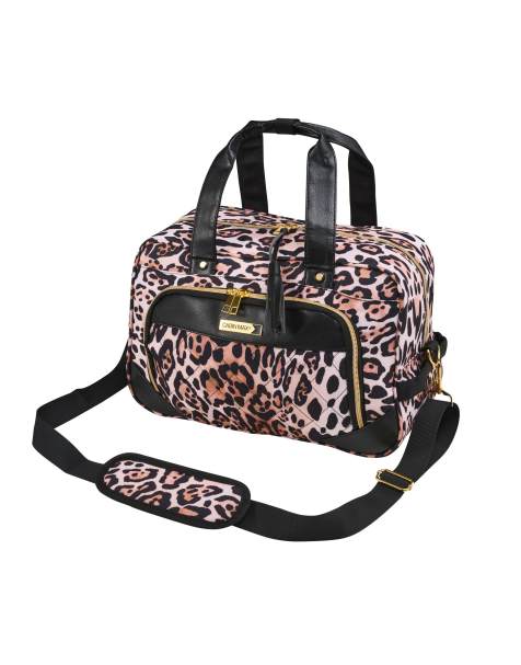 Cabin Max 20l vela under seat holdall 40 x 20 x 25cm in golden leopard print - TAN - view 1