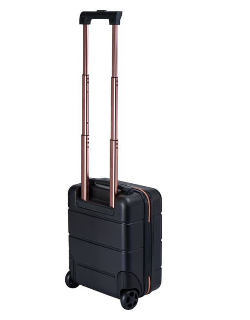 Cabin Max 24l anode underseat cabin suitcase 40x30x20cm in black and rose gold, 2 of 4