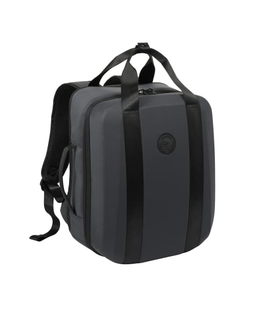 Cabin Max Cabin max paxos 24l underseat airline backpack with shapesafe ™ design in grey in grey