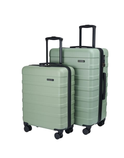 Cabin Max Cabin max suitcase set - check in case and cabin case in bodo green - view 1