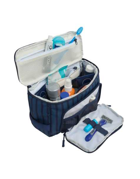 Cabin Max - Classic - Gestreepte toilettas in blauw - view 1