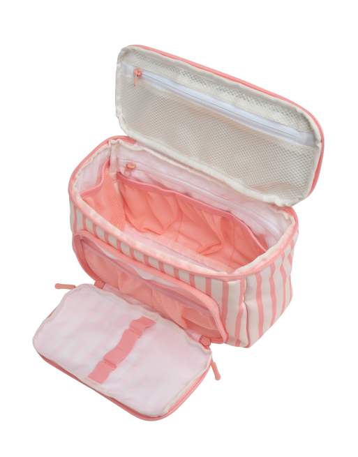 Cabin Max Classic striped toiletries bag in pink, 3 of 3