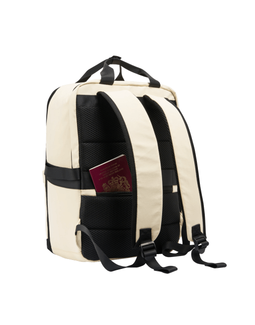 Cabin Max Kobe underseat cabin bag - 40x30x20 cm for ryanair, easyjet and wizz air in cream, 5 of 7