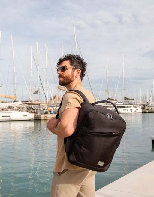 Cabin Max Manhattan 24l underseat backpack / shoulder bag 40x30x20 cm in black and gunmetal, 7 of 7