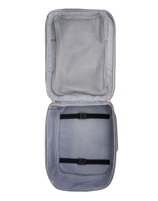 Cabin Max Manhattan 24l underseat backpack / shoulder bag 40x30x20 cm in grey and pink, 3 of 4