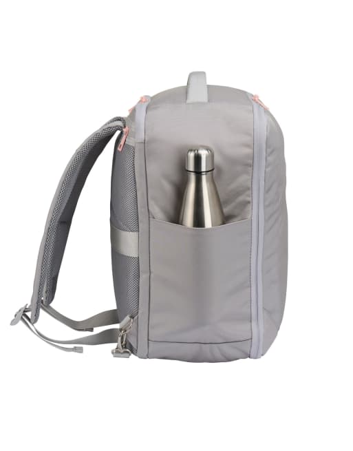Cabin Max Manhattan 24l underseat backpack / shoulder bag 40x30x20 cm in grey and pink, 4 of 4