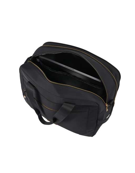 Cabin Max - Manhattan - Borsone da viaggio da sotto il sedile nero e oro da 40x30x20 cm, 3 di 4