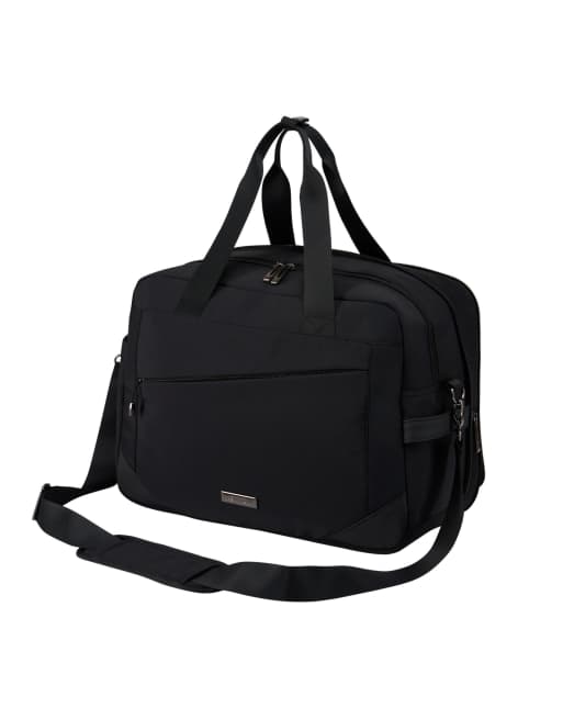 Cabin Max Manhattan holdall – underseat cabin travel bag 40x30x20cm in black, 6 of 7