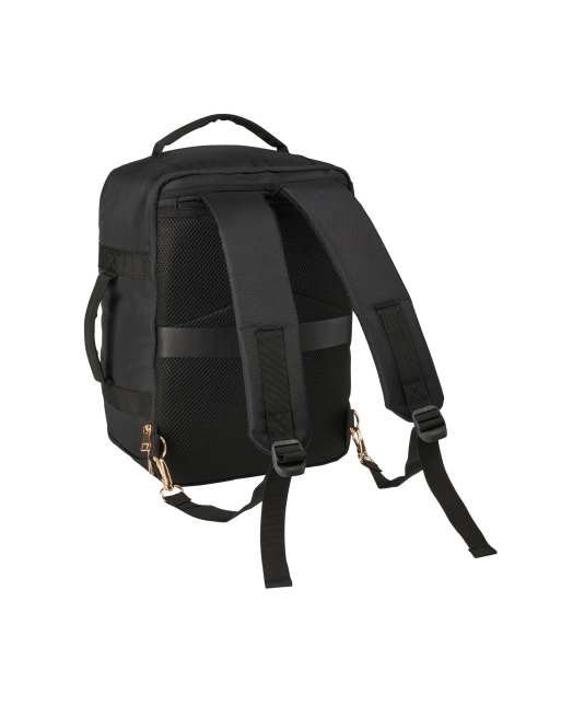 Cabin Max - Manhattan - Zaino sotto sedile/borsa da spalla 40x30x20 cm da 24 litri nero e oro, 2 di 4