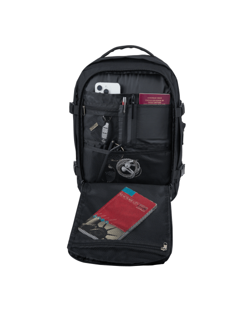 Cabin Max Metz expandable underseat backpack 18-24l in black, 2 of 3