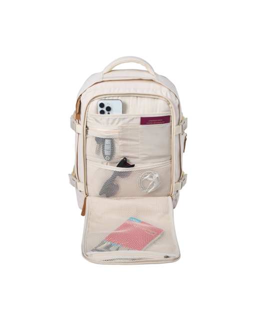 Cabin Max Metz expandable underseat backpack 18-24l in ivory, 2 of 4
