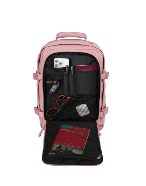 Cabin Max - Metz - Sac à dos sous-siège 24 L convenant à Wizz Air 40 x 30 x 20 cm - Rose poudré, 3 de 3