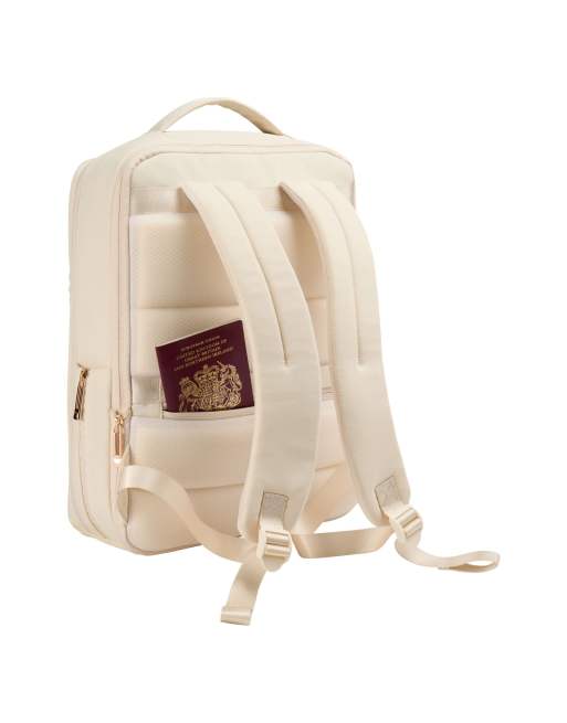 Cabin Max Ravello 18-24l expandable 40x30x15cm backpack in cream, 4 of 7