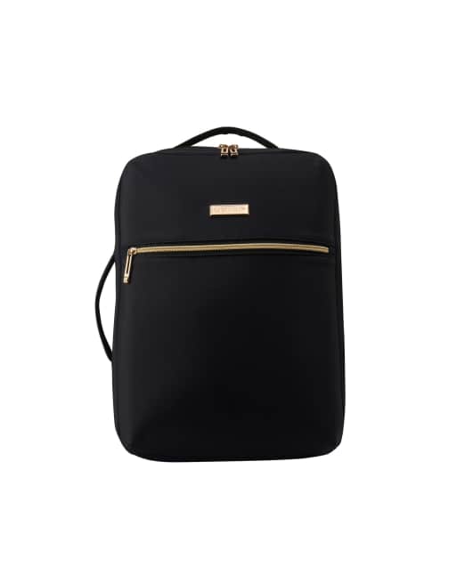 Cabin Max – Ravello – Rucksack in Schwarz, 18–24l, erweiterbar 40 x 30 x 15 cm, 3 von 4