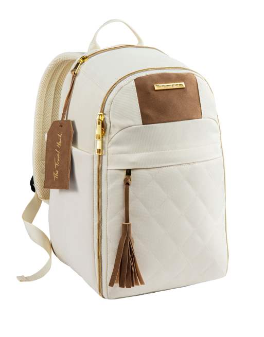 Cabin Max Travel hack underseat backpack 40x20x25cm in cream ASOS