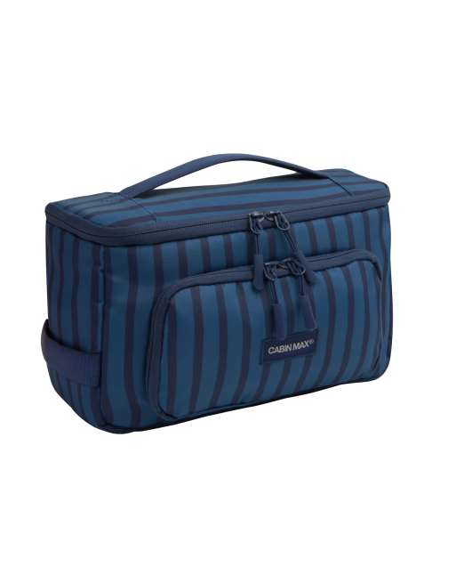 Cabin Max - Trousse de toilette classique à rayures - Bleu, 2 de 3