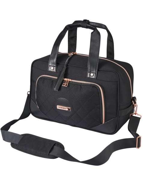 Cabin Max - Vela - Handbagage weekendtas voor onder de stoel met 20L inhoud van 40 x 20 x 25 cm in zwart - view 1