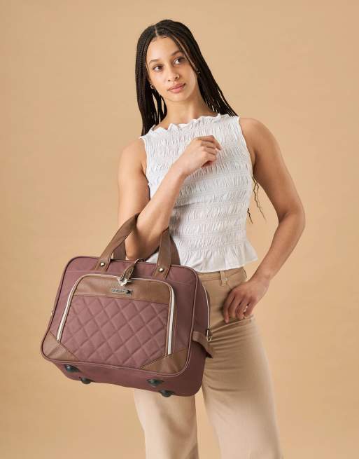 Cabin Max – Vela – Handgepäcks-Reisetasche für unter den Sitz in Espresso, 24 l, 40 x 30 x 20 cm, 4 von 7