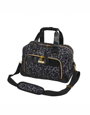 Vela - Reisetasche für unter den Sitz in Grau mit Leopardenmuster, 20 L, 40 x 20 x 25 cm Grau 40x20x25