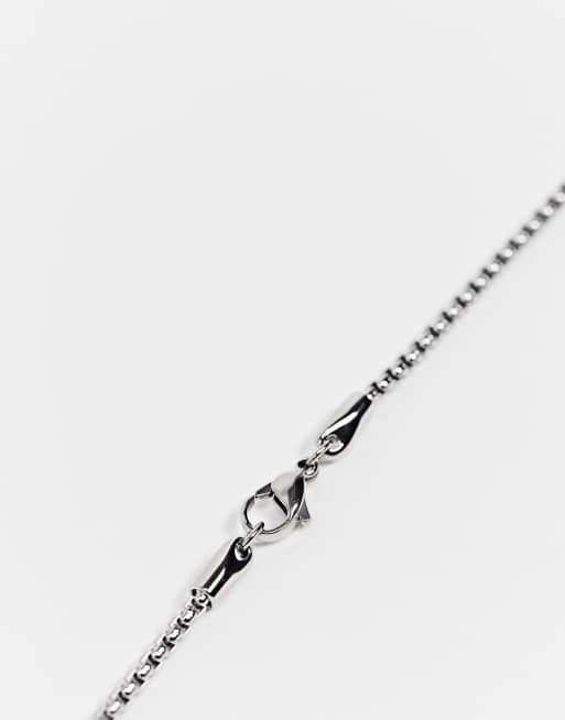 Cadena para el cuello en plateado con colgante de la marca de Tommy Hilfiger, 4 de 4