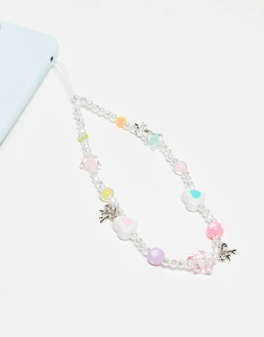 Cadena para el móvil con diseño de charms de la amistad de Reclaimed Vintage