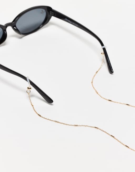 Cadena para gafas de sol dorada con detalle de eslabones alargados de ASOS DESIGN