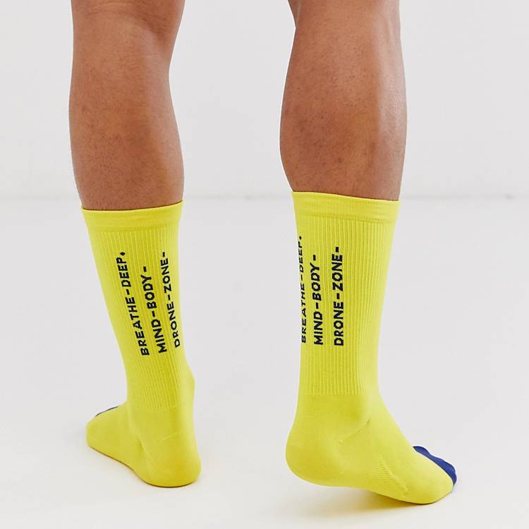 Calcetines amarillos de Nike Running Cody