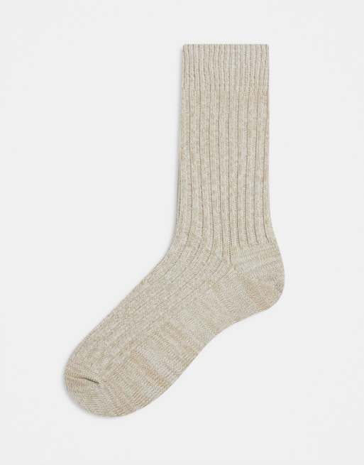 Calcetines beis para botas de ASOS DESIGN