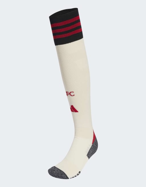 Calcetines blanco maravilla con diseño de la segunda equipación del Liverpool FC de la temporada 25/26 de adidas Performance