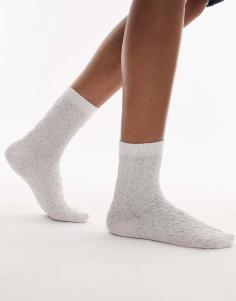 Calcetines blancos con bordados efecto guateado de & Other Stories - view 1