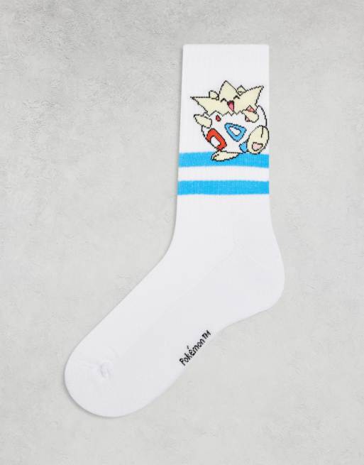 Calcetines blancos con diseño de Togepi de Pokémon de ASOS DESIGN