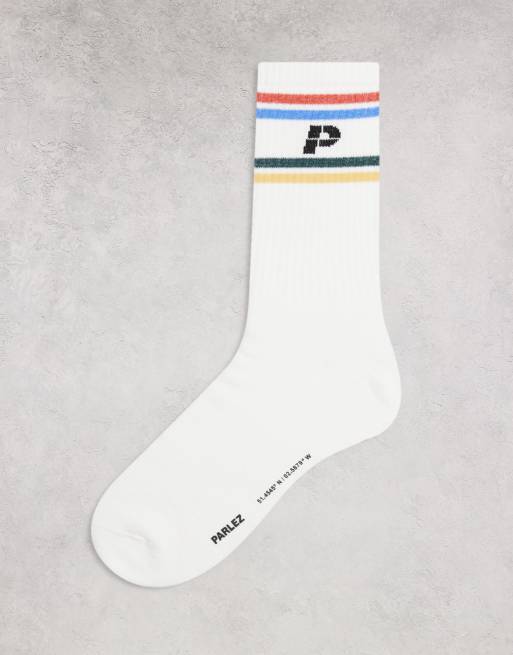 Calcetines blancos con logo de algodón de Parlez