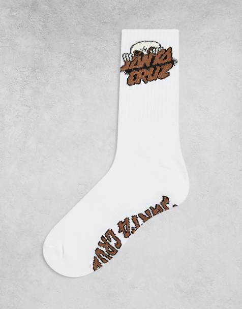 Calcetines blancos con logo gráfico Alien de Santa Cruz - view 1