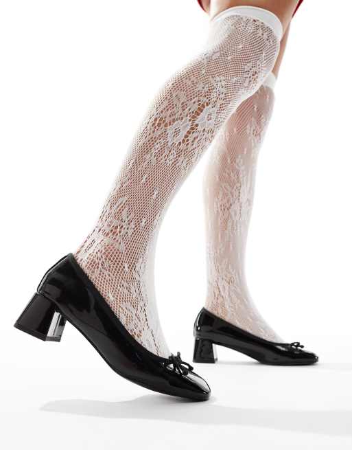 Calcetines blancos con patrón floral de encaje de My Accessories