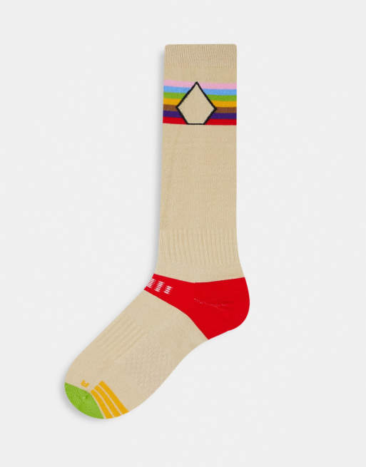 Calcetines color crema de esquí Lodge de Volcom