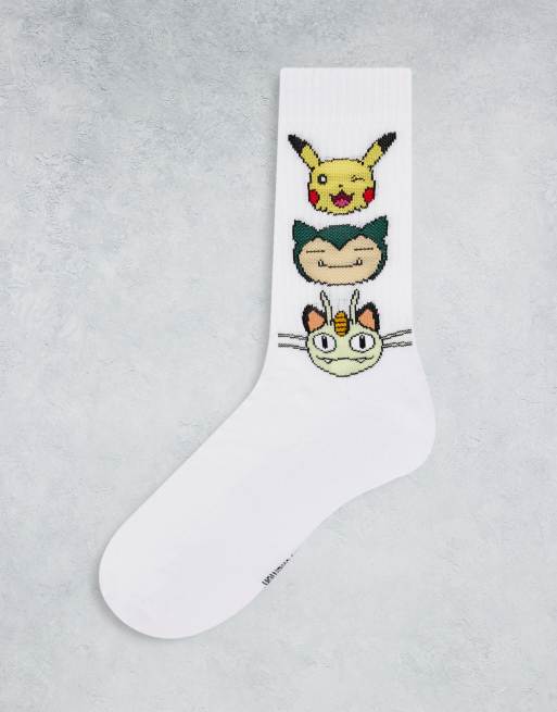 Calcetines con diseño de Pikachu, Snorlax y Meowth de Pokémon de ASOS DESIGN