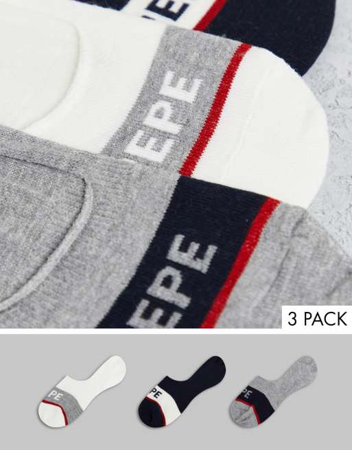 Calcetines de deporte en azul marino, gris y blanco Luneta de Pepe Jeans