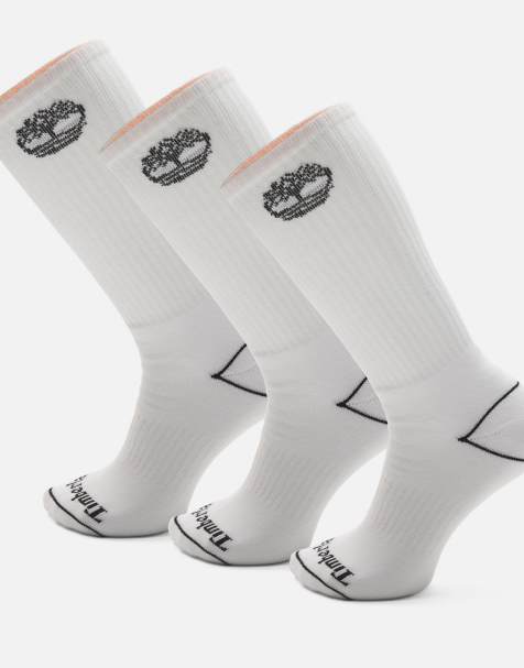 Calcetines deportivos blancos con logo de árbol Bowden Fully Cushioned de Timberland - view 1