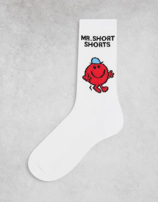 Calcetines deportivos blancos con texto 