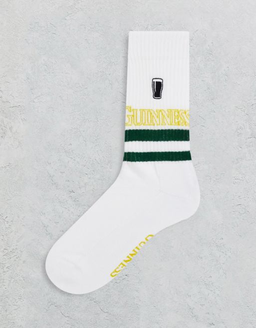 Calcetines deportivos blancos Guinness de ASOS DESIGN