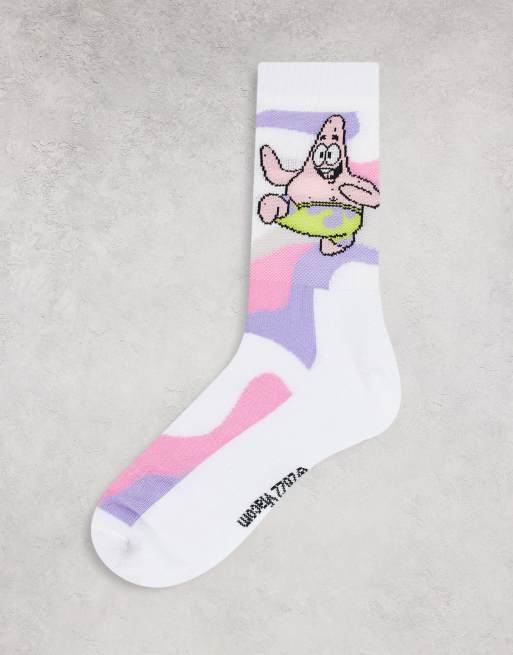 Calcetines deportivos con diseño de ondas rosas de Bob Esponja de ASOS DESIGN