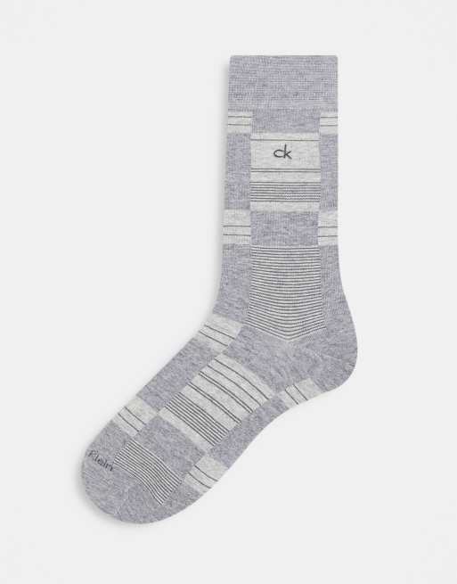 Calcetines deportivos grises con diseño geométrico Oliver de Calvin Klein