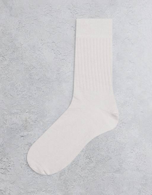 Calcetines gris claro de canalé de ASOS DESIGN