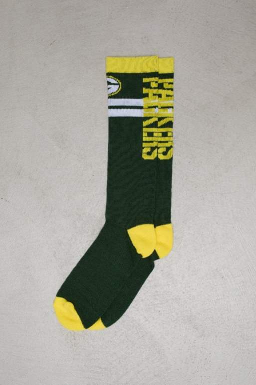 Calcetines multicolores para esquí y snowboard con diseño de los Green Bay Packers de OOSC x NFL