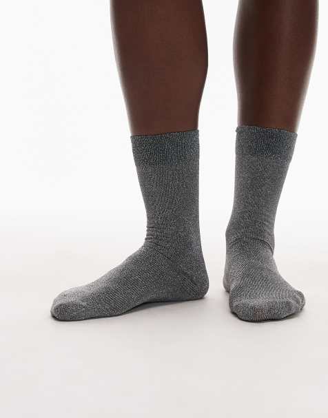 Calcetines negros con acabado efecto purpurina de & Other Stories - view 1