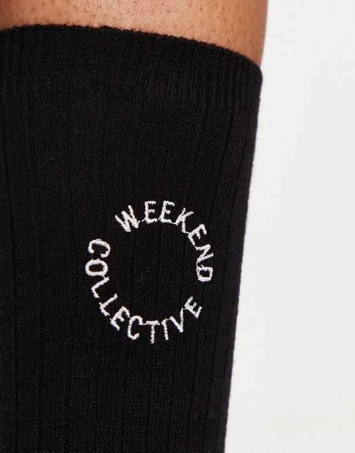 Calcetines negros de ASOS Weekend Collective