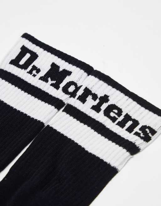 Calcetines negros unisex con logo Athletic de Dr. Martens, 2 de 4