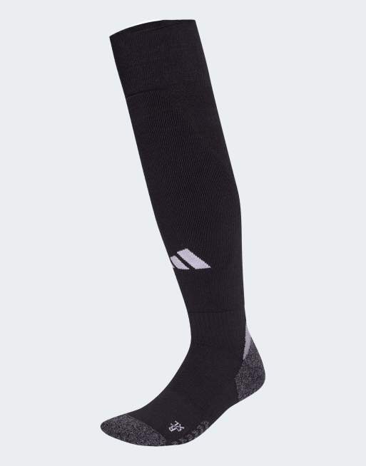 Calcetines por la rodilla negros, grises y blancos de fútbol Adi 24 Aeroready de adidas Performance