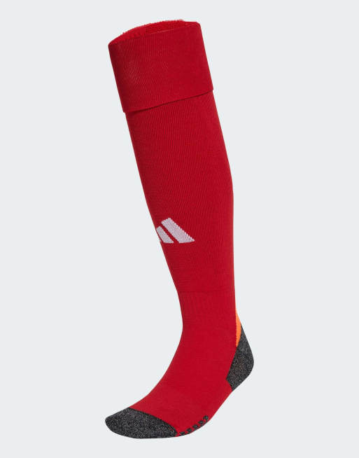 Calcetines por la rodilla rojo equipo 2 y naranja solar para fútbol Adi 24 Aeroready de adidas Performance