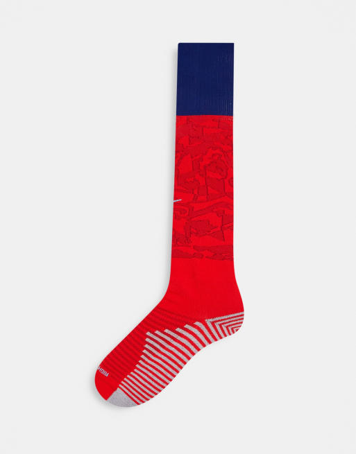 Calcetines rojos unisex de la segunda equipación de la selección de Inglaterra para la Copa Mundial 2022 de Nike Football